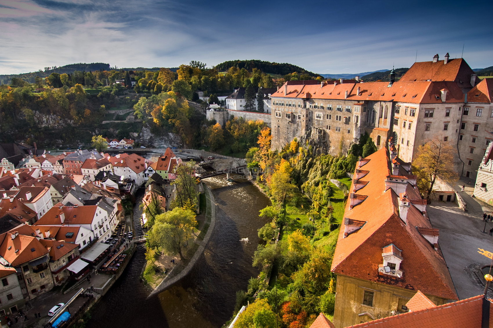 Чешский Крумлов и Глубока над Влтавой